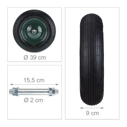 Roue De Brouette Avec Axe 4.80 4.00-8