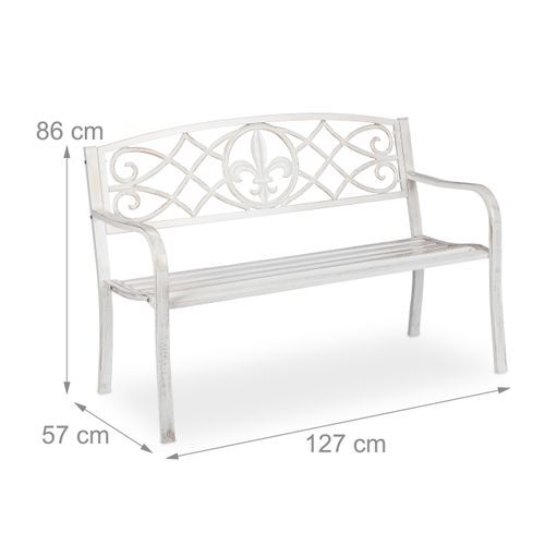 Banc De Jardin En Métal