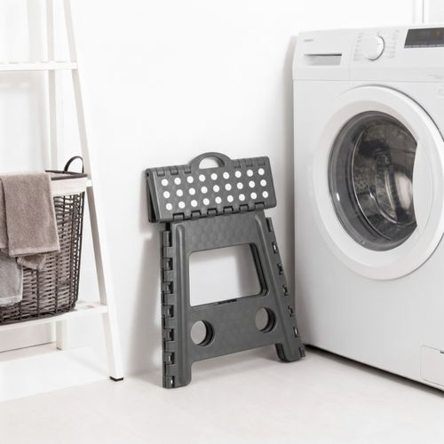 Tabouret Pliant XL Gris Clair, 10 Pièces