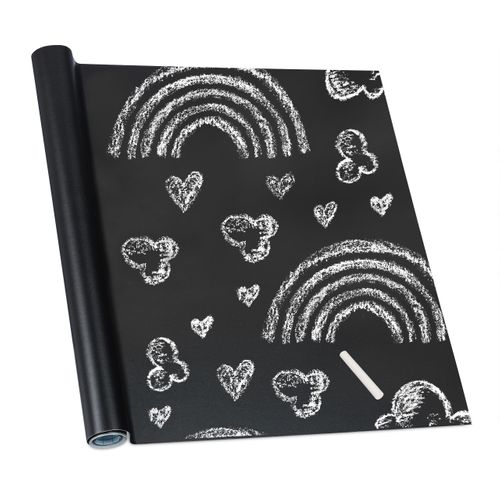 Rouleau Adhésif Mural Noir En Lot De 2