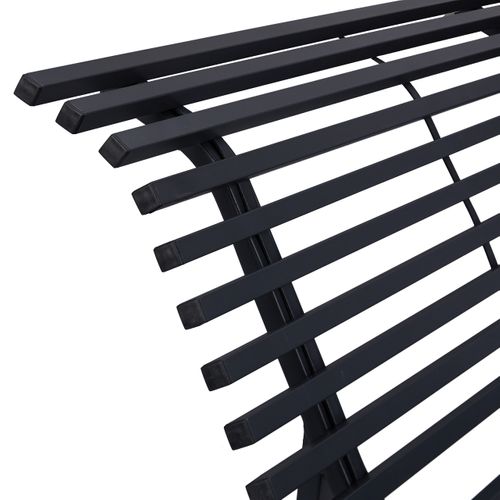 Banc De Jardin En Acier Anthracite