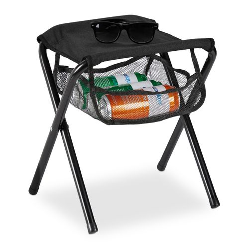 Tabouret Pliant Camping Noir 120 Kg
