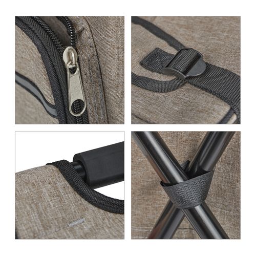 Tabouret De Camping Pliable Avec Poche