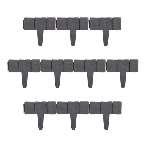 Lot De 10 Éléments De Bordure De Jardin