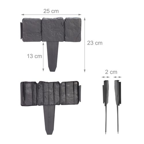 Lot De 10 Éléments De Bordure De Jardin