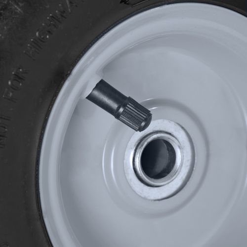 4xroues De Diable Jante Acier Gris/noir