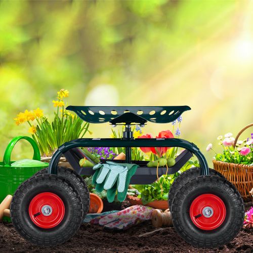 4xroues De Diable Jante Acier Rouge/noir