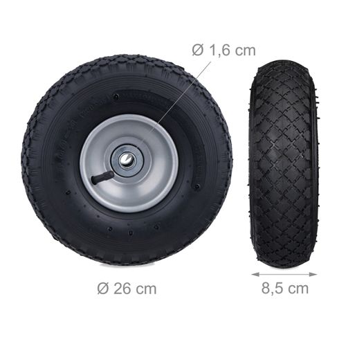 4x Roues De Chariot Jeu De 2, 3.00-4