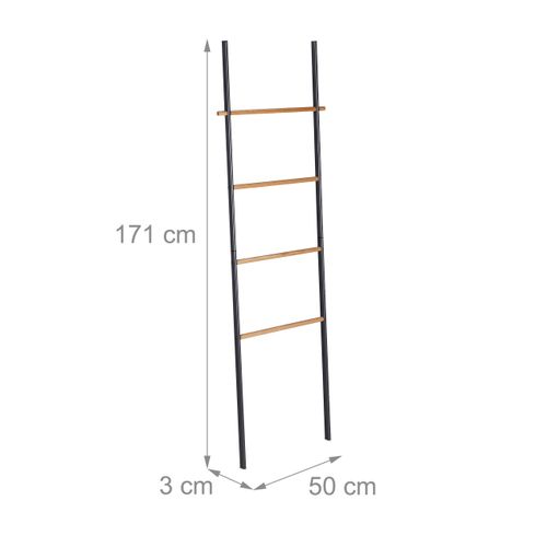 Porte-serviettes Échelle Bois Et Métal