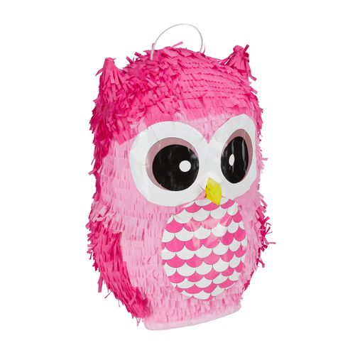 Pinata Hibou En Rose En Lot De 4