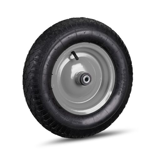 Roue De Brouette Noir-gris En Lot De 4