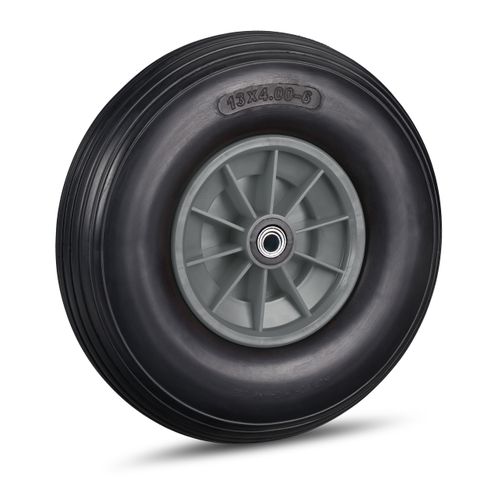 2xroue De Brouette Gris Et Noir 4.00-6