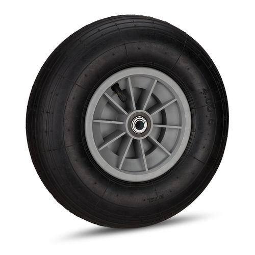 2xroue Noire De Brouette 4.00-6