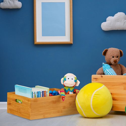 8xcaisse De Rangement Bambou Taille M