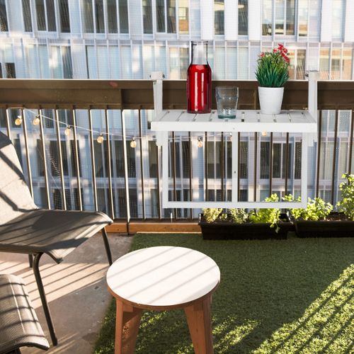 Table Repliable En Bois Pour Balcon