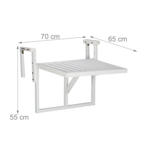 Table Repliable En Bois Pour Balcon