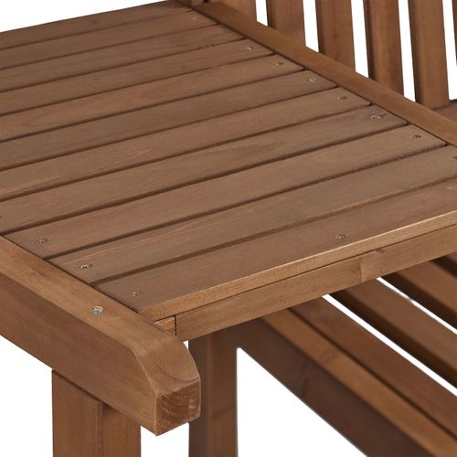 Banc De Jardin Avec Table Marron