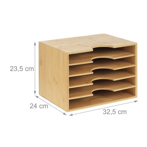 Organiseur De Documents En Bambou