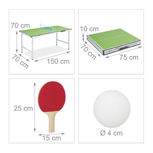 Table De Ping-pong Avec Accessoires