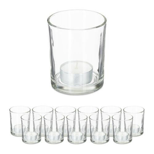 Verres à Bougie Chauffe-plat, Lot De 12
