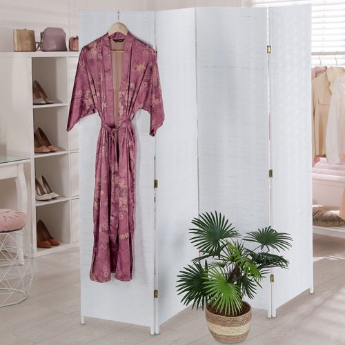 Paravent Blanc à 4 volets