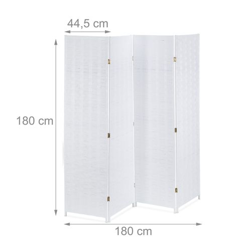 Paravent Blanc à 4 volets