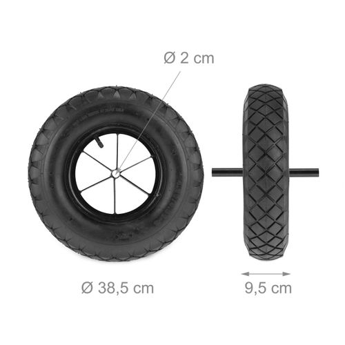 Roue De Brouette 4.80 4.00-8 Avec Axe