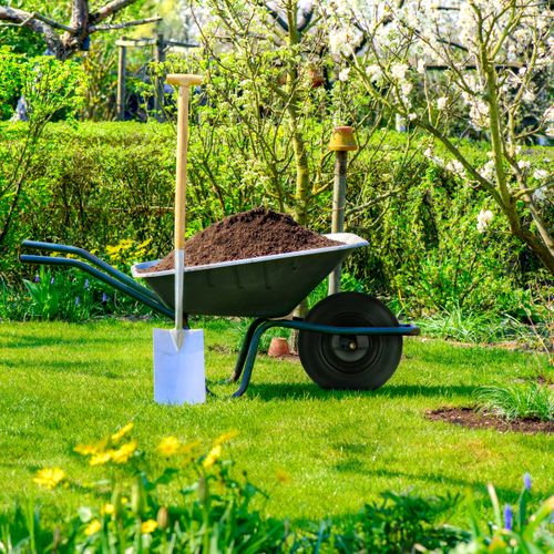 Roue De Brouette 3.50-8 Avec Axe Fixe