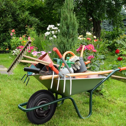 Roue De Brouette 3.50-8 Avec Axe Fixe