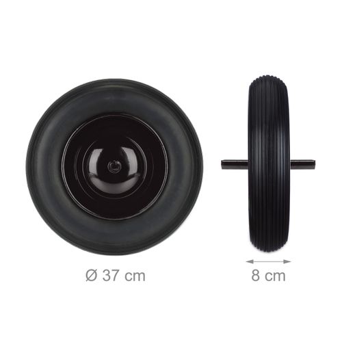 Roue De Brouette 3.50-8 Avec Axe Fixe