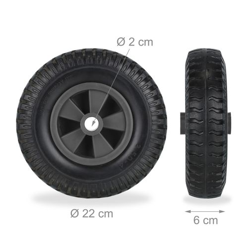 Roue De Brouette 2.50-4 En Lot De 2