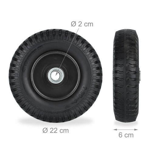 Roue De Brouette 2.50-4 En Lot De 2