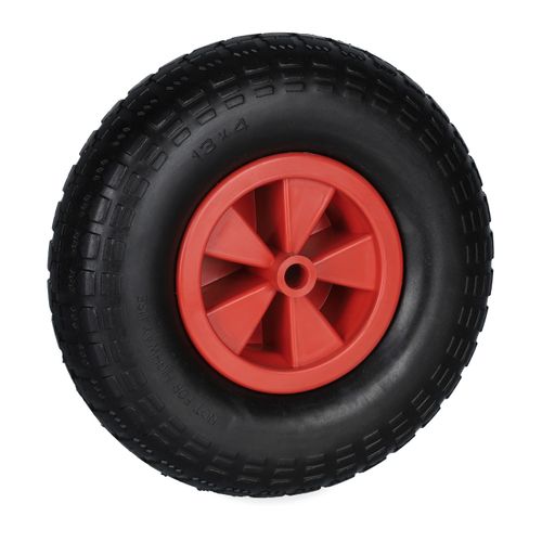 Roue De Brouette 4.00-6 Noir Et Rouge