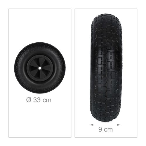 Roue De Brouette 4.00-6 Noire