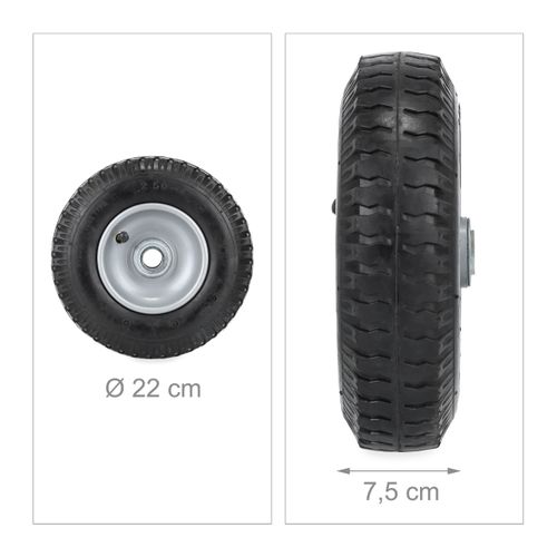 Roue De Brouette 2.50-4 En Lot De 2