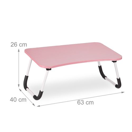 Table De Lit Ordinateur Portable En Rose