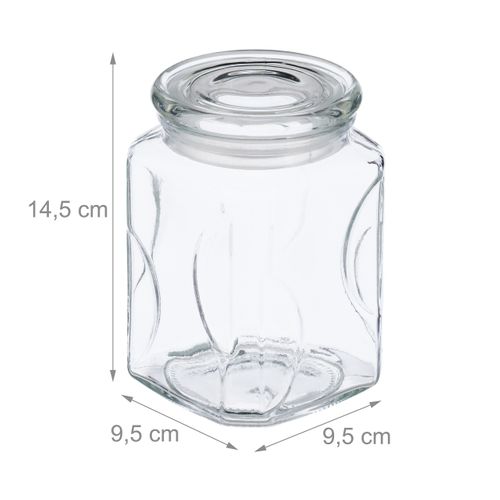 6x Bocaux En Verre De 750 Ml