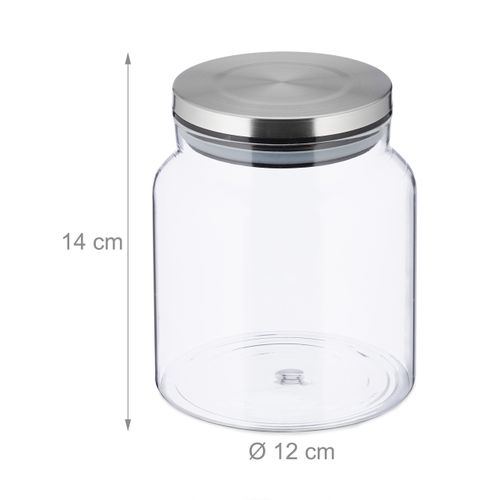 3x Bocaux En Verre De 1100 Ml