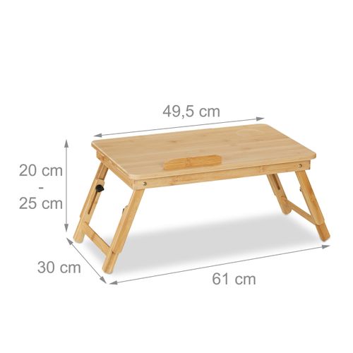 Table De Lit En Bambou Pour Ordinateur