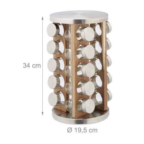 Tourniquet à Épices Avec Pots En Verre