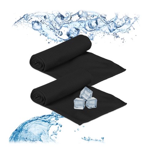 Serviette Rafraîchissante Noir Jeu De 20