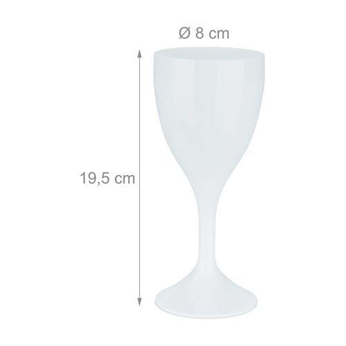 Verre à Vin En Plastique En Lot De 6