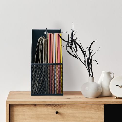 Range-revues 2 Compartiments Anthracite