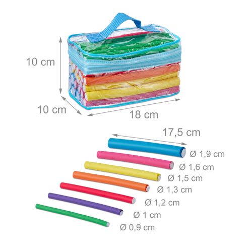 Lot De 48 Bigoudis Avec Pochette