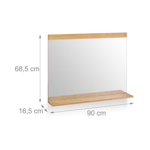 Miroir Mural Avec Surface De Rangement