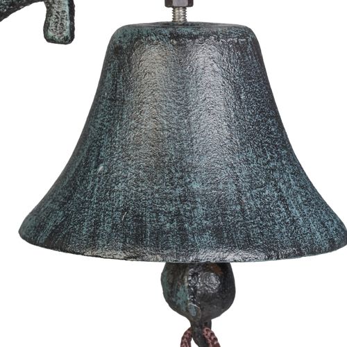 Cloche En Fonte Avec Oiseaux