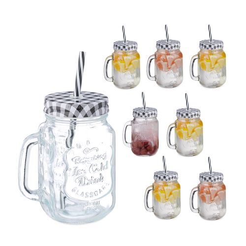 Verre à Cocktail Avec Couvercle Lot De 8