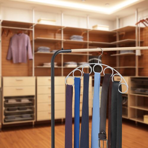 Lot De 3 Porte-écharpes Avec 7 Anneaux