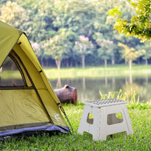 2x Tabourets Pliables L Blanc