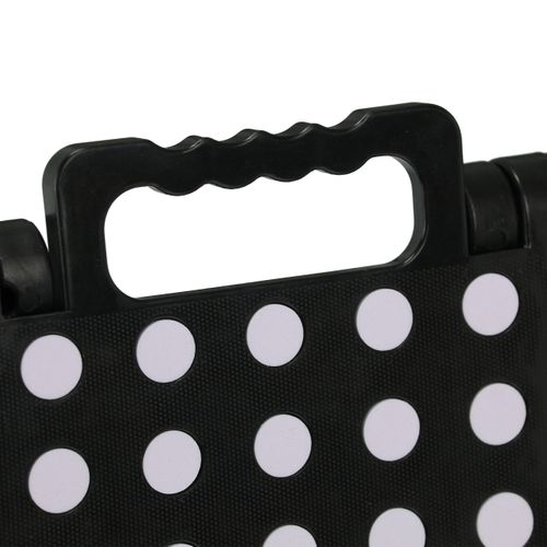 10x Tabourets Pliants Bas XL Gris-noir